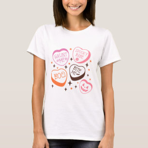 Spooky and Fun Conversation Hört Halloween T-Shirt