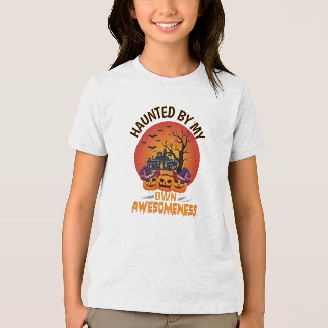 Spooky and Fun Costume Apparel Tri-Blend Shirt (Vorderseite)