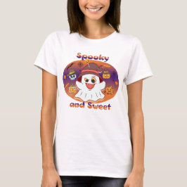 Spooky and Sweet - Halloween-Geist-T - Shirt der F