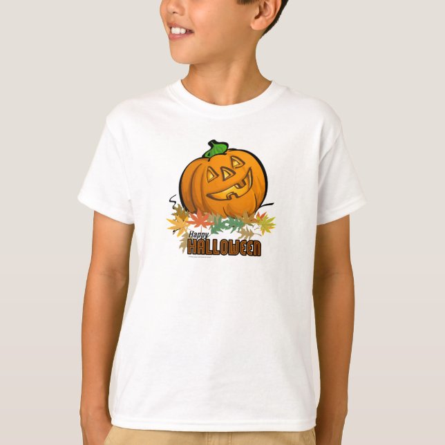 Spooky Animals Pumpkin T-Shirt (Vorderseite)