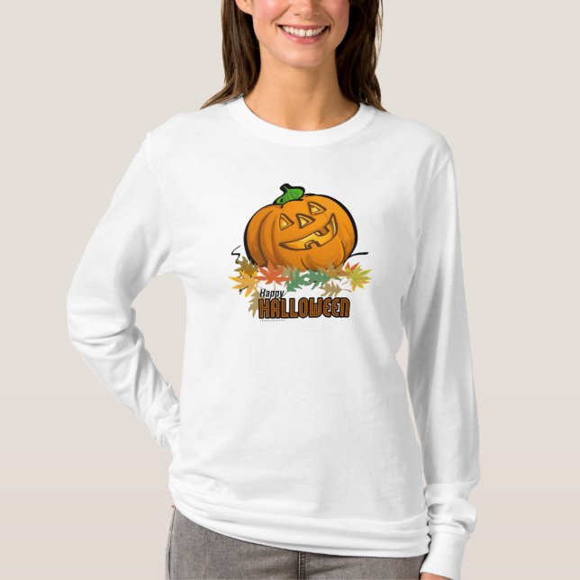 Spooky Animals Pumpkin T-Shirt (Vorderseite)