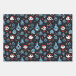 Spooky Art Christmas Geschenkpapier Set