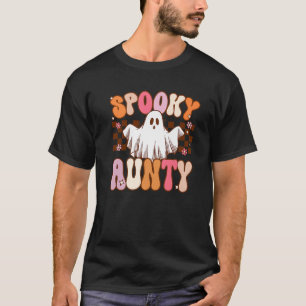 Spooky Aunty Halloween Tante Ghost Kostüm Retro Gr T-Shirt