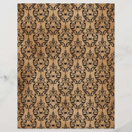 Spooky Autumn Gothbook Scrapbook Paper Sheet