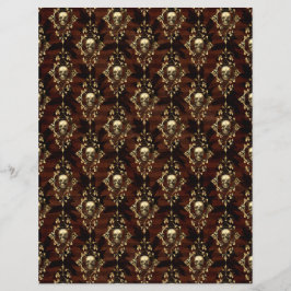 Spooky Autumn Gothbook Scrapbook Paper Sheet