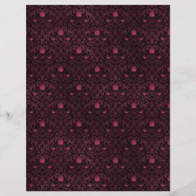 Spooky Autumn Gothbook Scrapbook Paper Sheet (Vorderseite)