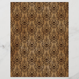 Spooky Autumn Gothbook Scrapbook Paper Sheet