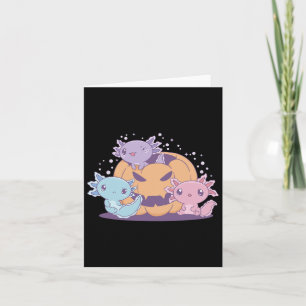 Spooky Axolotl Halloween-Kürbiskostüm Kinder Wo Karte