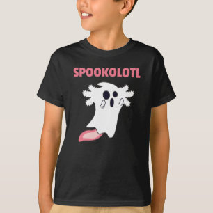 Spooky Axolotl liebt Niedliche Tiere zu Halloween T-Shirt