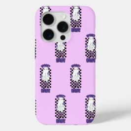 "Spooky Babe" Frau Halloween Ghost Retro Lila Case-Mate iPhone Hülle