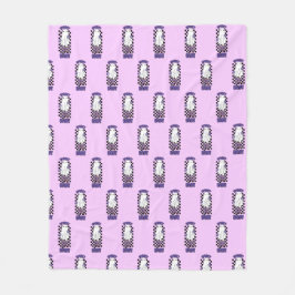 "Spooky Babe" Frau Halloween Ghost Retro Lila Fleecedecke