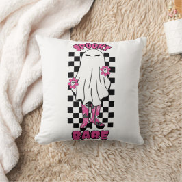 "Spooky Babe" Halloween Ghost - Retro Pink Kissen