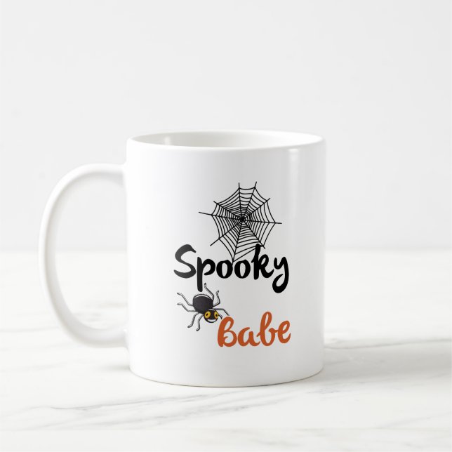 Spooky Babe - Niedliches Halloween-Design Kaffeetasse (Links)