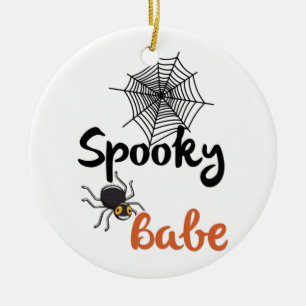 Spooky Babe - Niedliches Halloween-Design Keramik Ornament