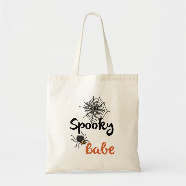 Spooky Babe - Niedliches Halloween-Design Tragetasche (Vorne)