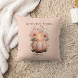 Spooky Babe Pumpkin für Mädchen Kissen
