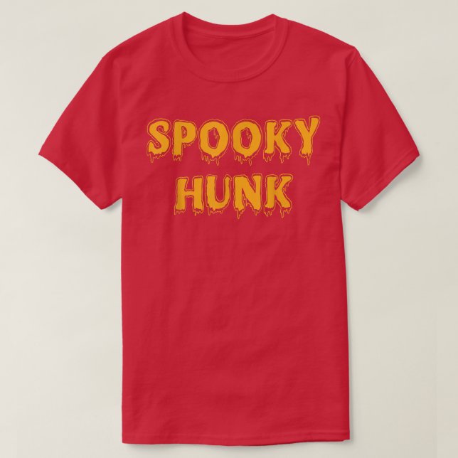Spooky Babe Spooky Hunk Funny Matching Couples Hal T-Shirt (Design vorne)