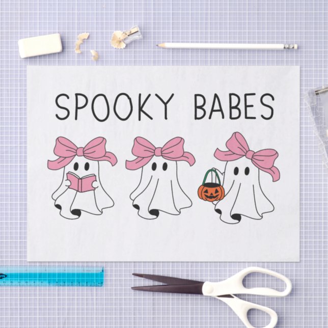 Spooky babes cute ghost seidenpapier (Handwerk)