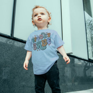 Spooky Baby farbenfrohe Retro-Typografie Blume Strampler