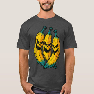 Spooky Bananas Tropical Fruit Summer Halloween Sum T-Shirt
