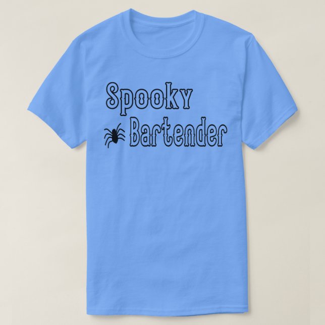 Spooky Barkeeper Funny Halloween Kostüme 2021 T-Shirt (Design vorne)