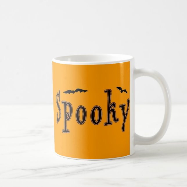 Spooky Bats Halloween Design Tasse (Rechts)