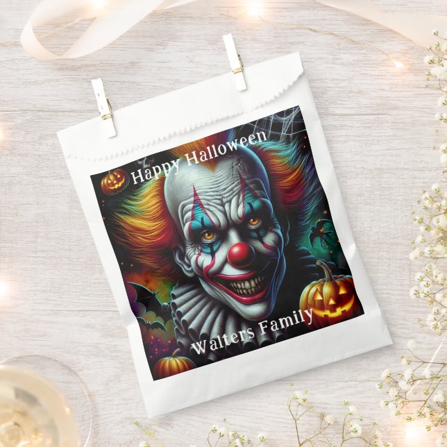 Spooky Beängstigend Clown Halloween-Party Personal Geschenktütchen (Ausgeschnitten)
