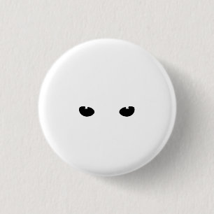 Spooky beängstigende Alien Geisteraugen Halloween Button