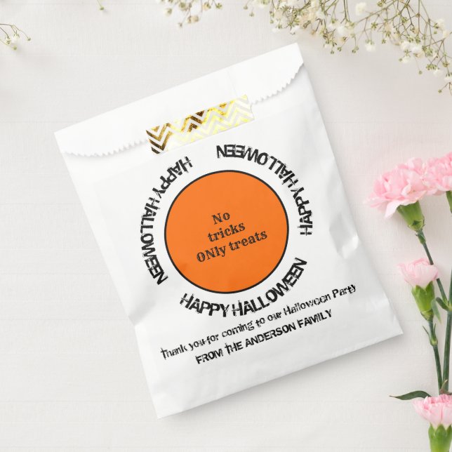 Spooky Beängstigende Typografie Modernes glücklich Geschenktütchen (Versiegelt)