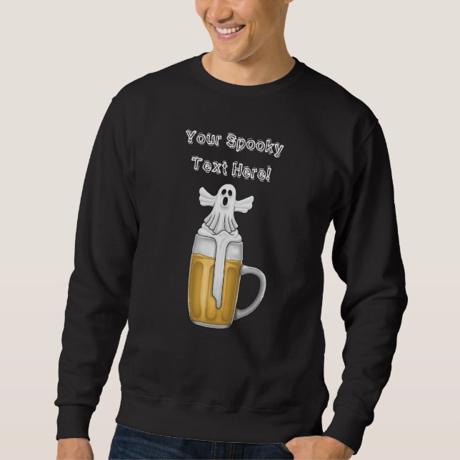 Spooky Beer Ghost Sweatshirt (Vorderseite)