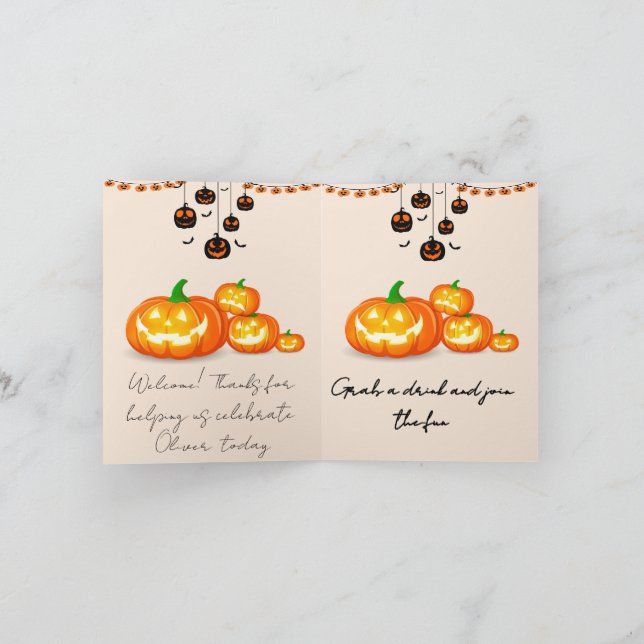 Spooky Birthday Invitation Editable Digital Down Einladung (Innenseite)