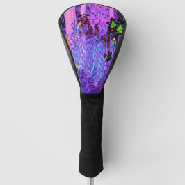 Spooky Black and Crimson Lily Garden Landschaft Golf Headcover