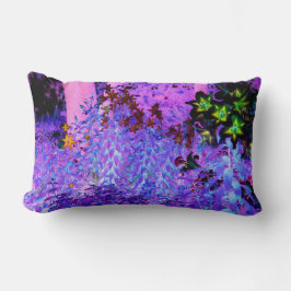 Spooky Black and Crimson Lily Garden Landschaft Lendenkissen