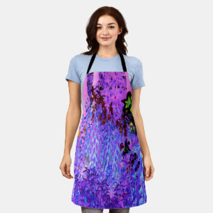 Spooky Black and Crimson Lily Garden Landschaft Schürze