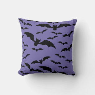 Spooky Black Bats Happy Halloween Kissen