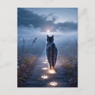 Spooky Black Cat Halloween Wallpaper - 2025 Nacht! Feiertagspostkarte