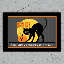 Spooky Black Cat Pumpkin Halloween