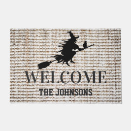 Spooky Black Hexe Halloween Fußmatte