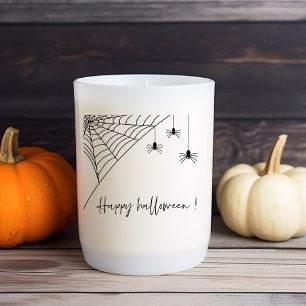 Spooky Black Spiders Party   Frohe Halloween Quadratischer Aufkleber