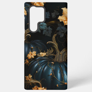 SPOOKY BLUE UND GOLD GOTHIC HALLOWEEN PUMPKINS SAMSUNG GALAXY HÜLLE