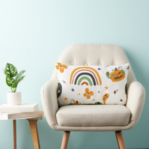 Spooky Boho Halloween Pattern Lendenkissen