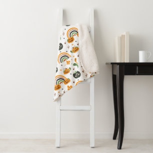 Spooky Boho Halloween Pattern Sherpadecke