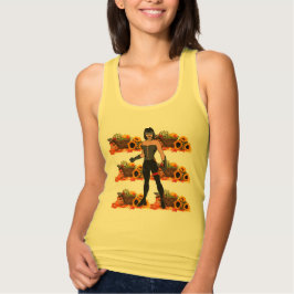 Spooky Bold Halloween Catwoman Tank Top