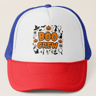 Spooky Boo Crew Hat - Halloween-Party Zubehör Truckerkappe
