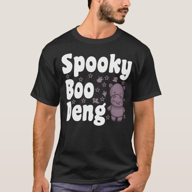 Spooky Boo Deng Funny Boo Deng T-Shirt (Vorderseite)