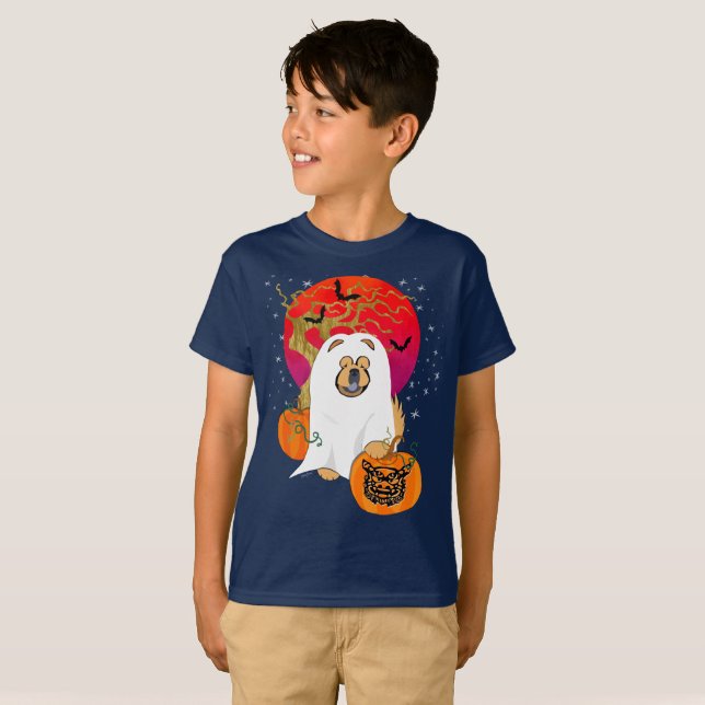 SPOOKY BOO-DOG - Kids-Hemden T-Shirt (Vorne ganz)