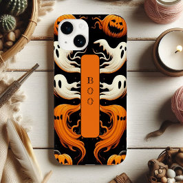 Spooky Boo Ghost Ghoul Jack Halloween Orange Funky Case-Mate iPhone 14 Hülle