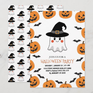 Spooky Boo Ghost Kids Halloween-Party Einladung