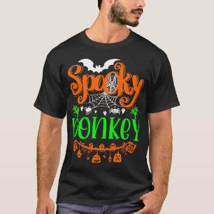 Spooky Boo Halloween Tier Donkey Giftidea T-Shirt