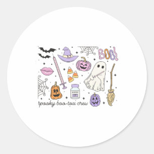 Spooky Boo-tox Crew Halloween Botox Krankenschwest Runder Aufkleber